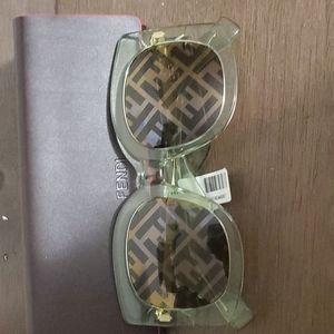 Fendi 53mm Mirror Sunglasses